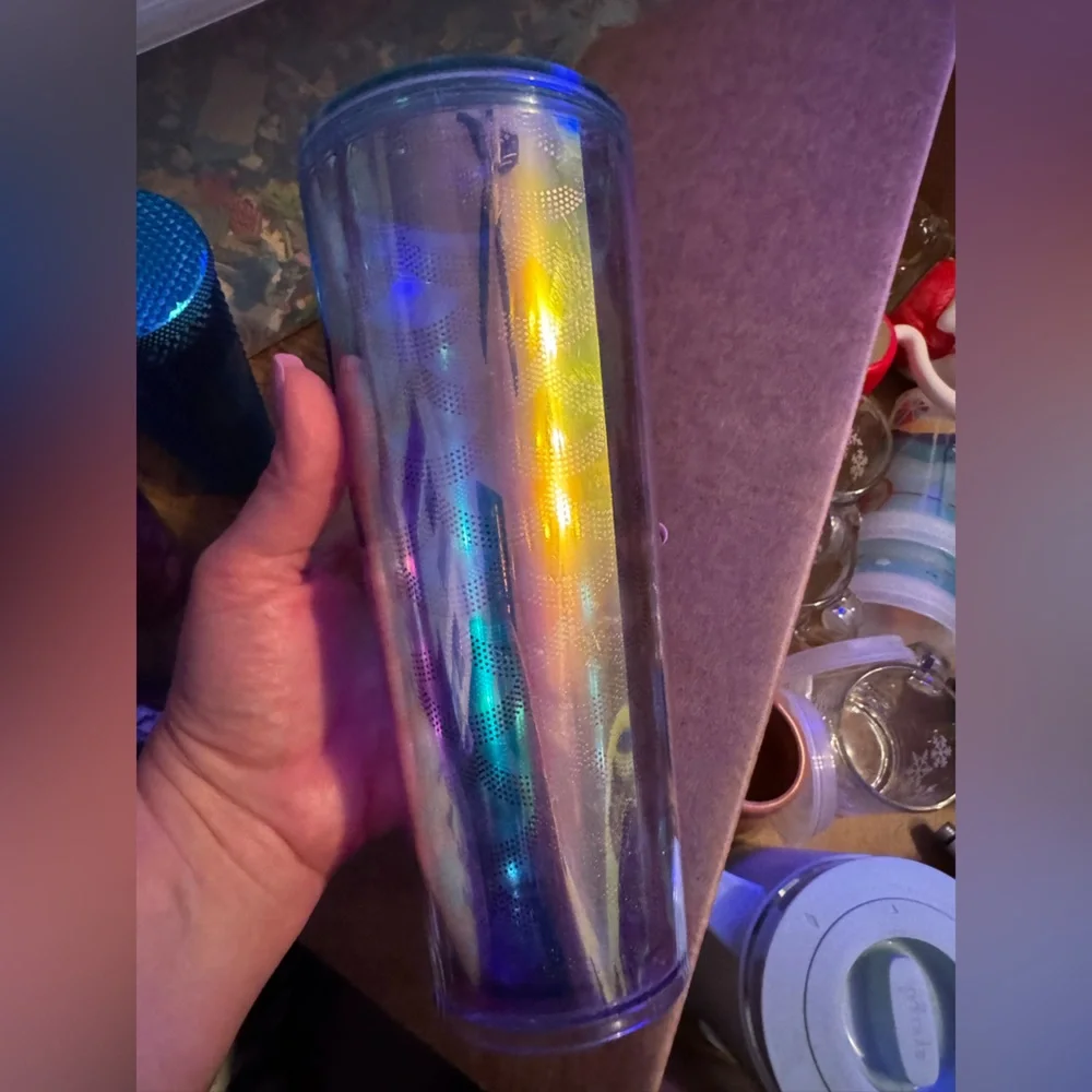 Starbucks Iridescent mermaid tumbler like new RARE